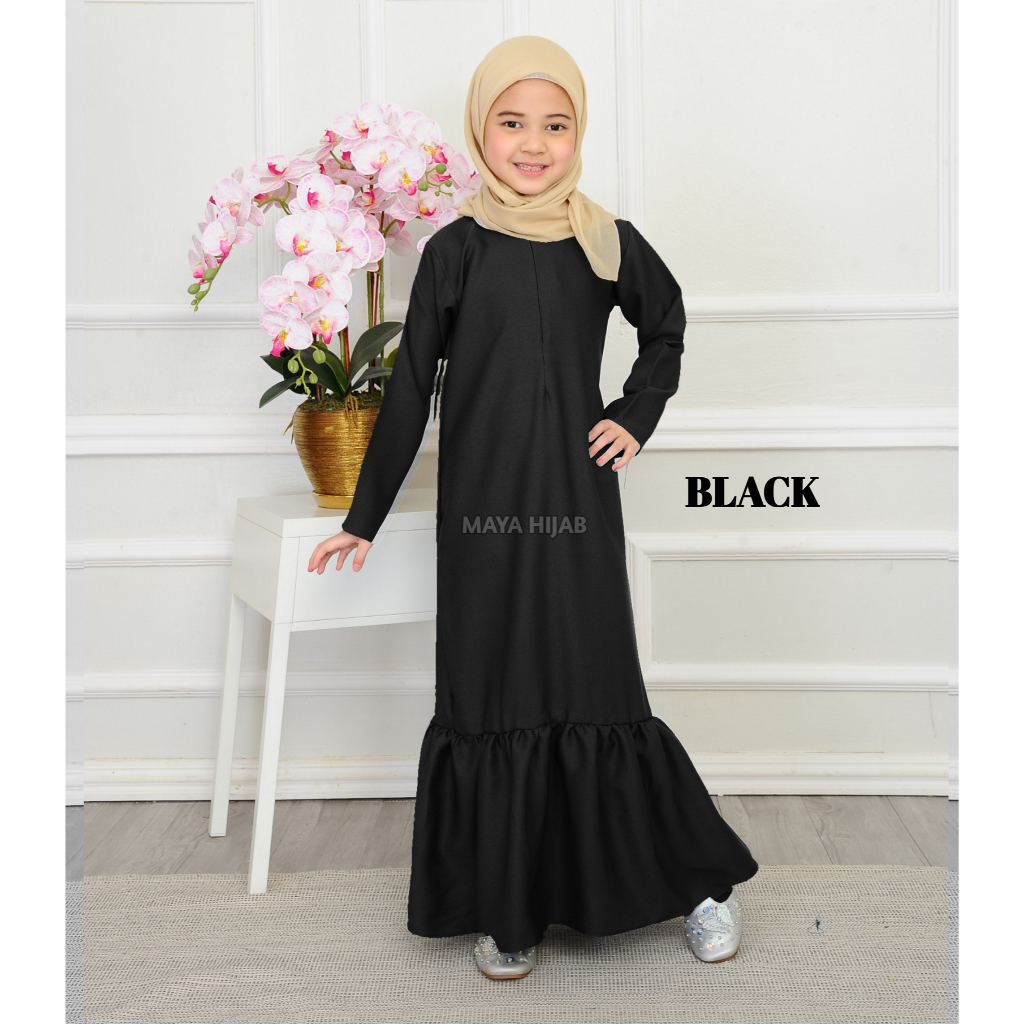 Budak Jubah Muslimah Murah Baju Perempuan Muslimah Dress Kanak Kanak