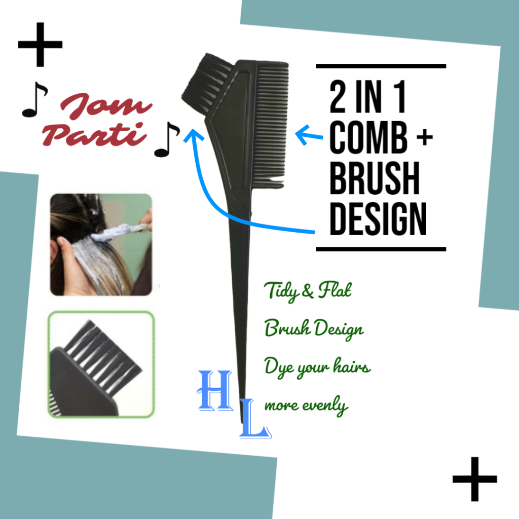 Brush Salon Nylon HAIR DYE COMB Hair Styling (Sikat/Berus Rambut/Balung ...
