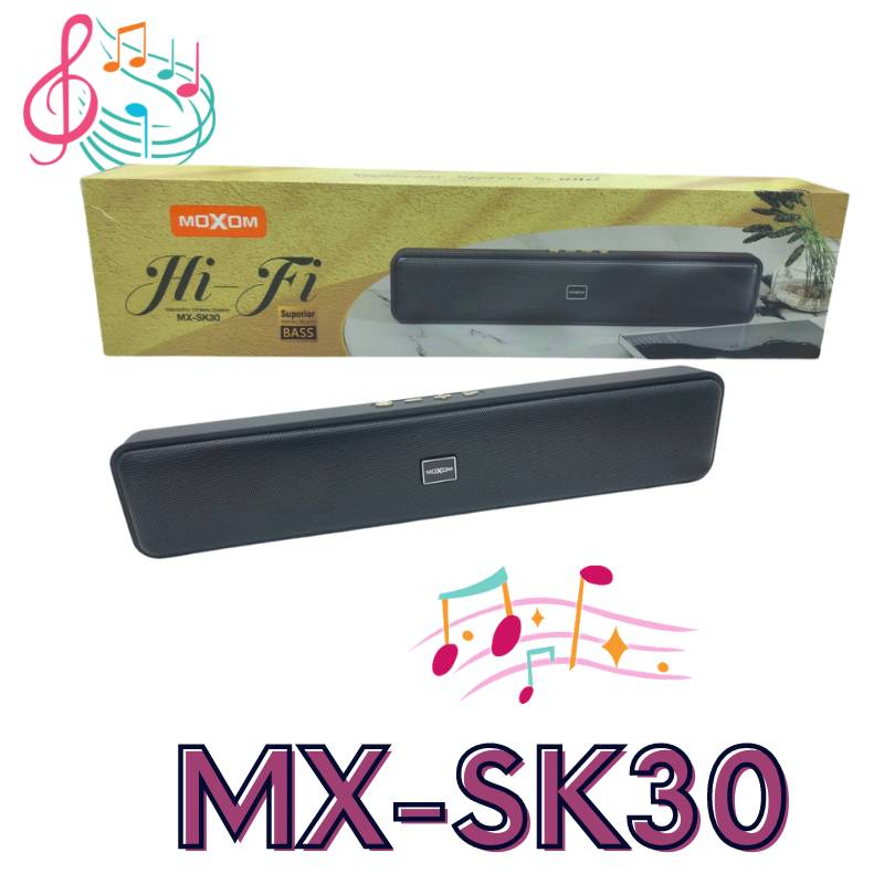 MOXOM MX-SK30 Superior Stereo Sound BASS HI-FI Melody Box Wireless ...