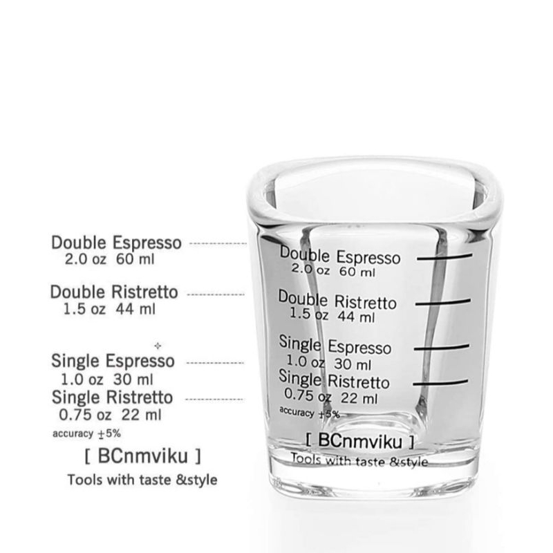 BCnmviku Espresso shot glasses measuring cup liquid heavy glass for