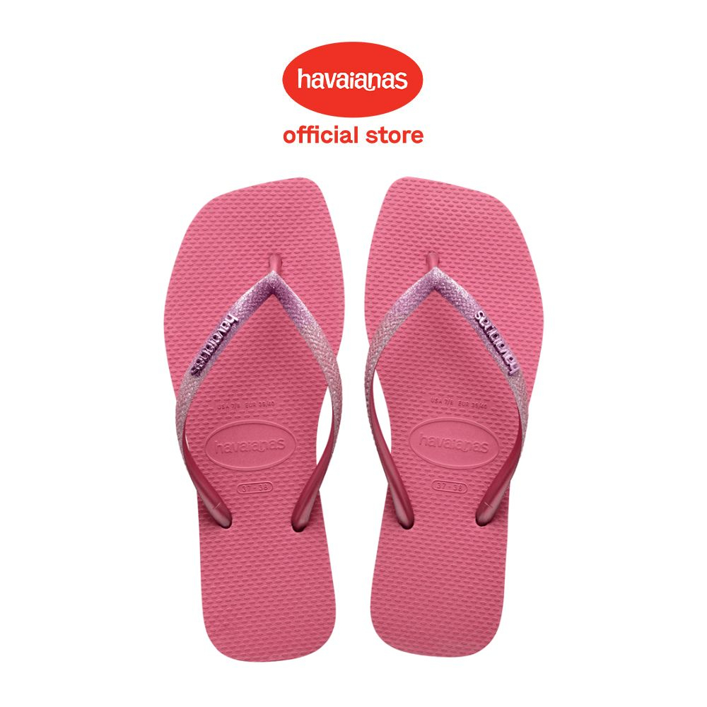 Havaianas Women Slim Square Glitter Flip Flops Velvet Rose Shopee Malaysia
