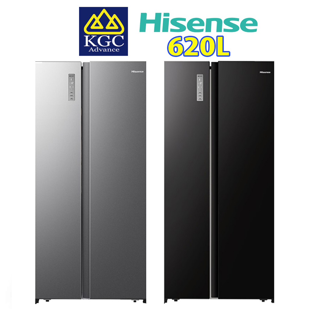 Hisense Side By Side Inverter Fridge Refrigerator 620l Rs666n4abniv Rs666n4acniv Shopee 8097