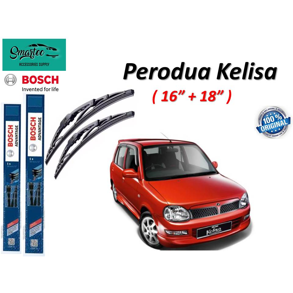 Bosch Advantage Wiper Blade For Perodua Kelisa ( 16" + 18" ) Shopee