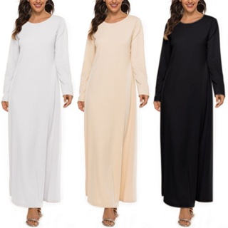 INNER DRESS cotton plain abaya jubah murah inner dress plus size