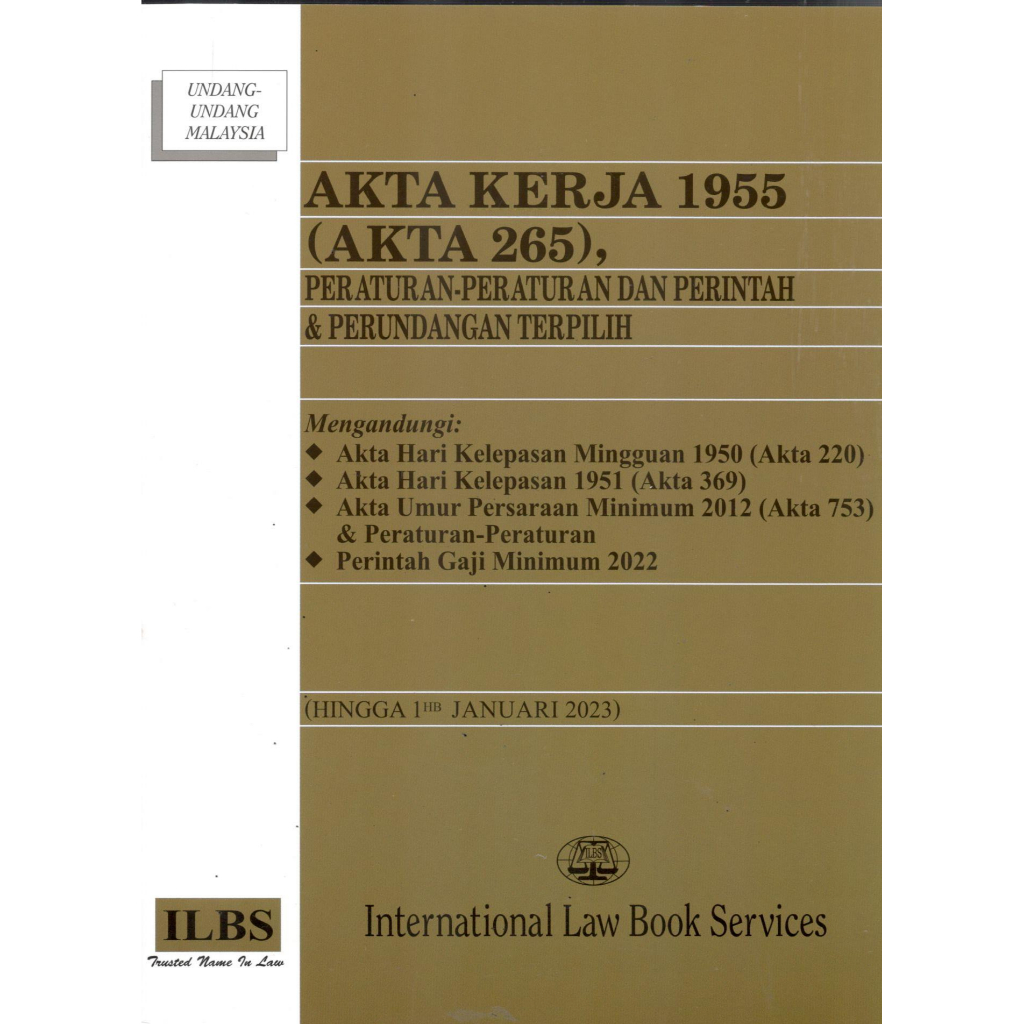 Akta Kerja 1955 (akta 265) | Shopee Malaysia