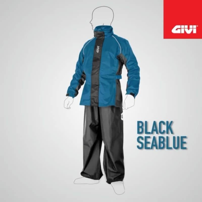 100 ORIGINAL GIVI RAINCOAT RRS08 S M L XL 2XL 3XL FULL SET JACKET TROUSERS RED SEA BLUE Shopee Malaysia