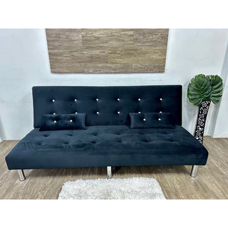 VC METAL LEG+2 PILLOW 168CM/140CM DURABLE FOLDABLE SOFA BED 2 IN 1 DESIGNS LIVING ROOM 3/4SEATER SOFA