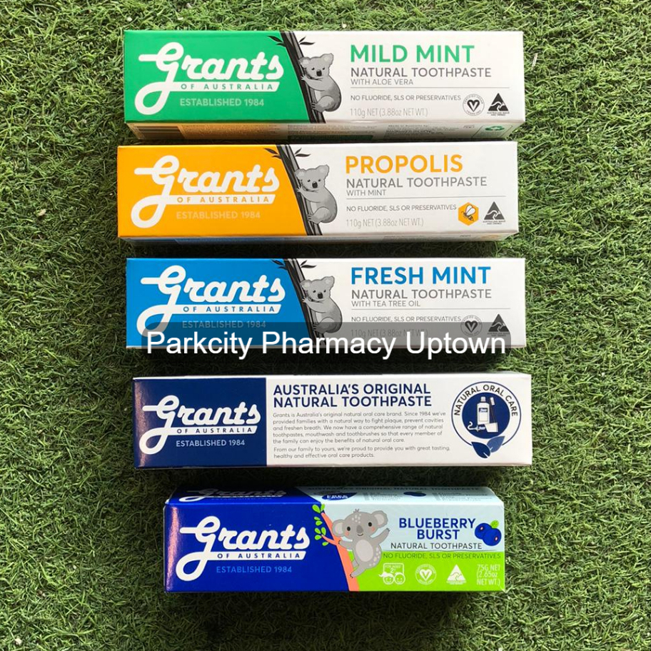 Grants Toothpaste 110g (Tea Tree Oil/ Propolis/ Baking Soda/ Aloe Vera