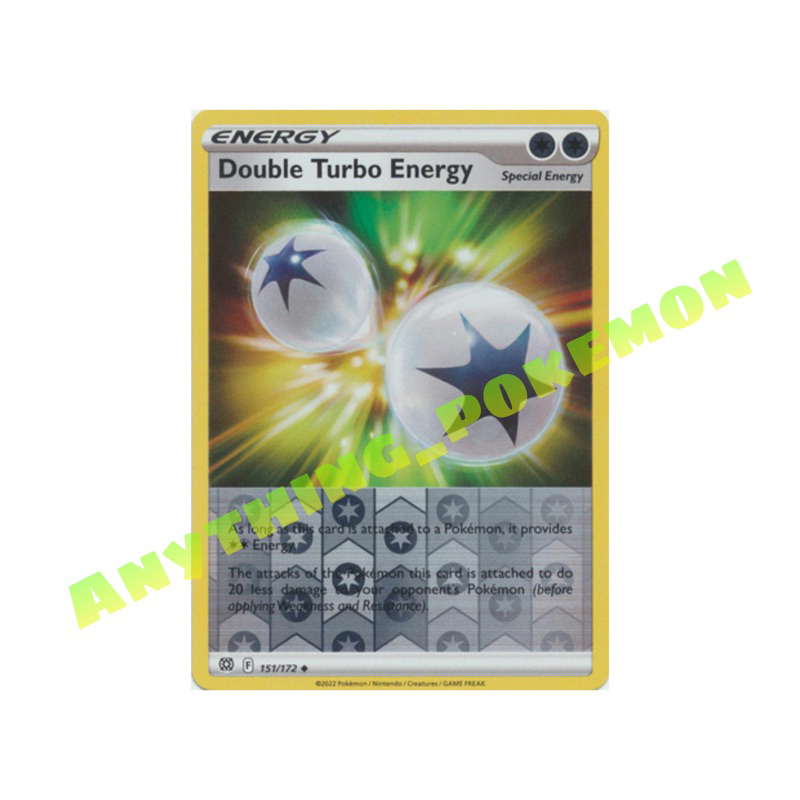 Pokmon ENERGY Card - Double Turbo Energy REVERSE HOLO/NORMAL 151/172 |  Shopee Malaysia
