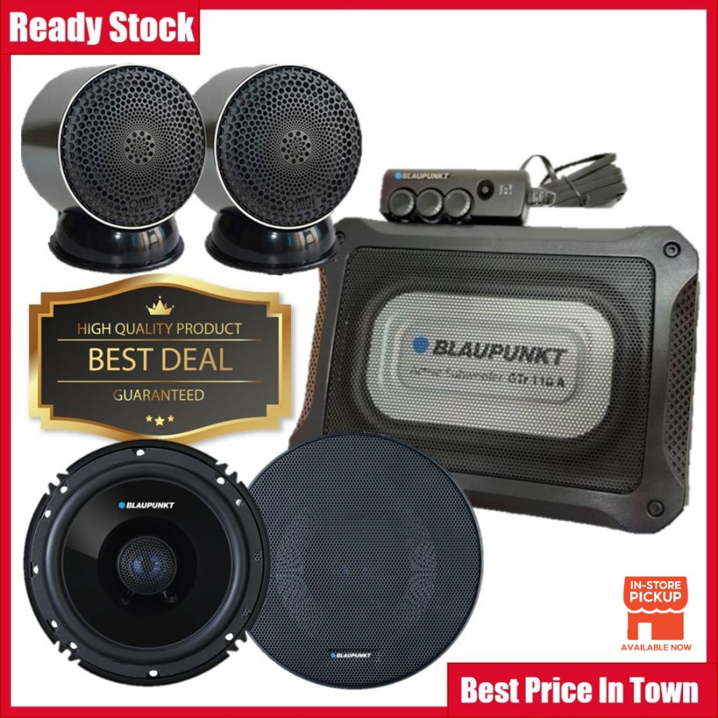 Underseat Subwoofer BLAUPUNKT GTr110A Active Subwoofer With Built In Amplifier Car Speaker