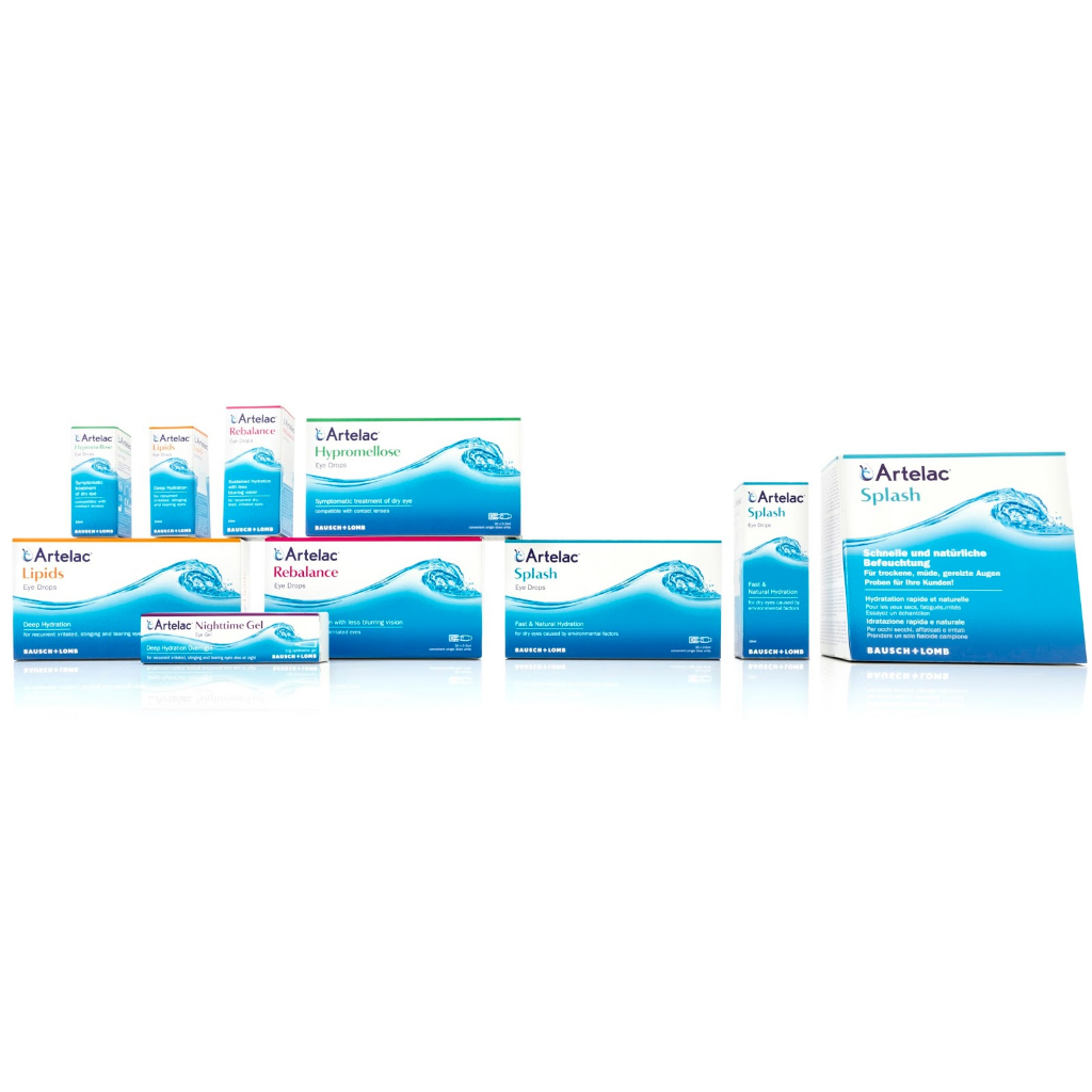 Artelac Splash Eye Drops 30 x 0.5ml / Nighttime gel 10g / Lipids 30 x 0