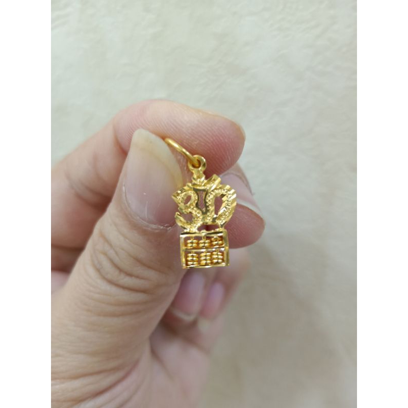 916 Gold Abacus Pendants*Loket sempua Emas 916 | Shopee Malaysia