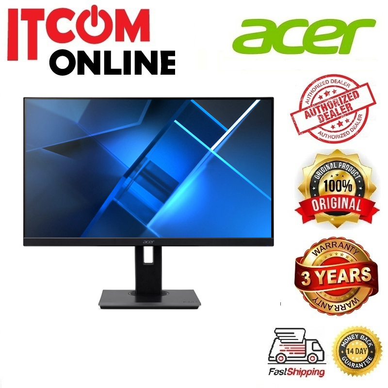 ACER LED 23.8'' MONITOR (B247Y) (UM.QB7SM.D01) IPS/FHD/4MS/VGA/HDMI/DP/SPK/PIVOT/VESA/75HZ