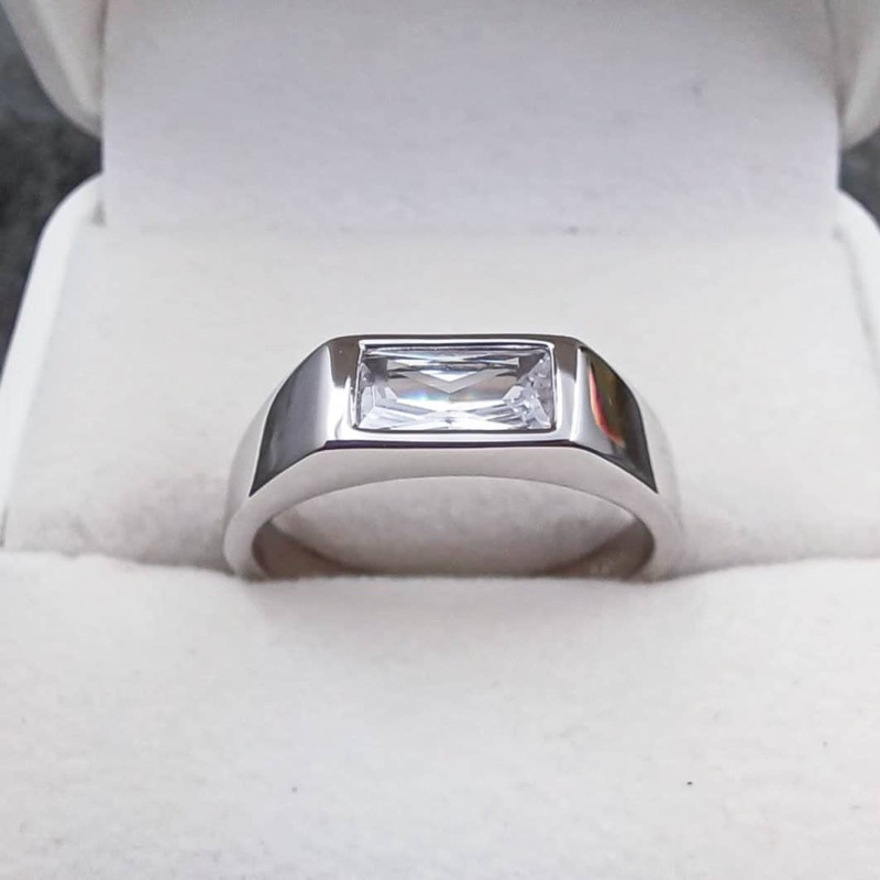 Men Ring Arjuna White Original Silver 925 Cincin Silver 925 / Cincin ...