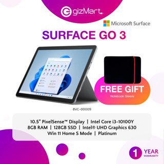 Microsoft Surface Go 3 - 10.5 Touchscreen - Intel® Pentium® Gold - 4GB  Memory - 64GB eMMC - Device Only - Platinum (Latest Model)