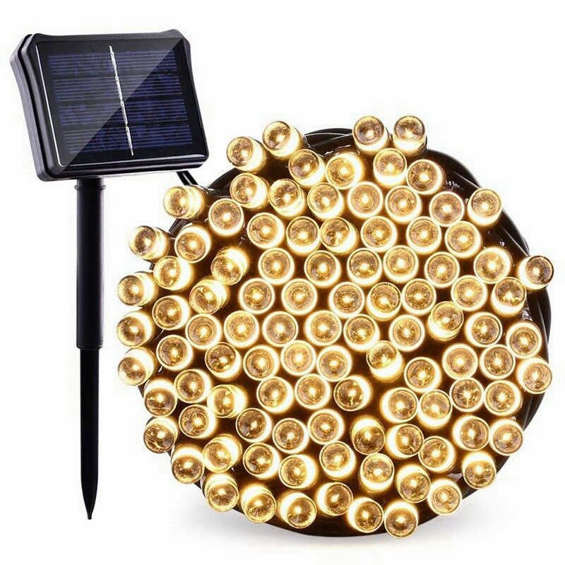 Outdoor Solar Fairy Light 10M 100LED 20M 200LED LED String Lamps Garden Decorative Waterproof 8