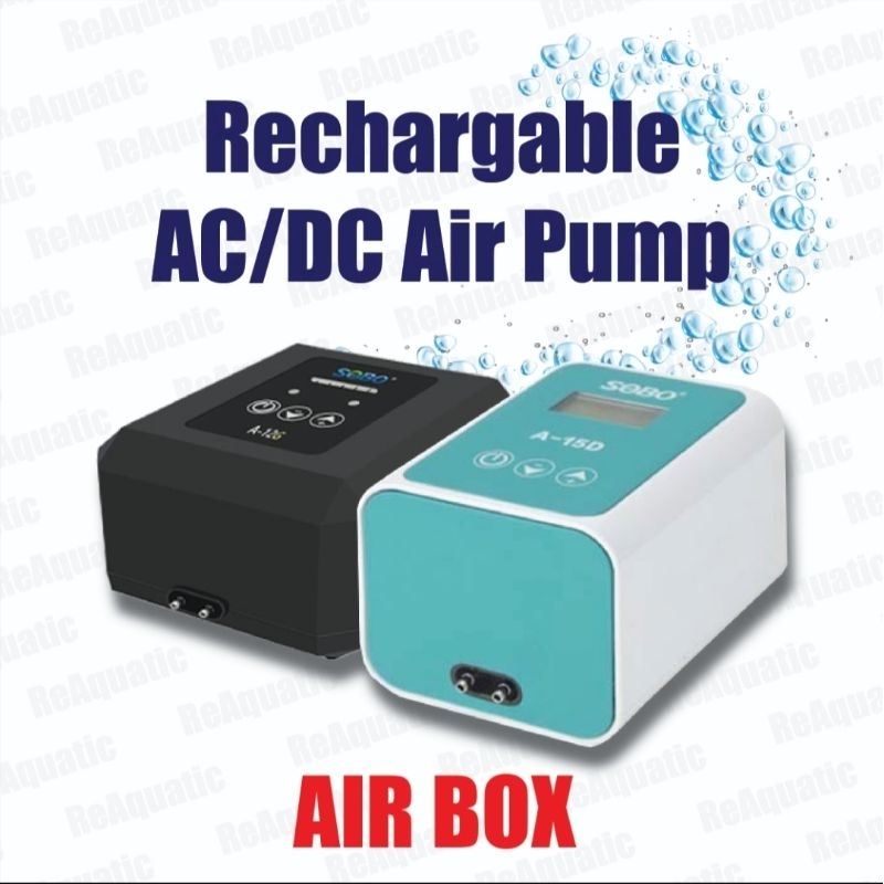 Super Silent SOBO A15D A12G AR33 SB568 AC DC Pump Rechargeable High ...