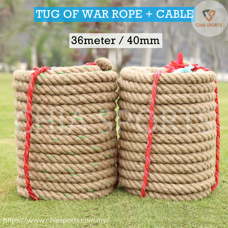 Tug of War Rope 36m 4cm 40mm with cable Tali Tarik Official Battling ...