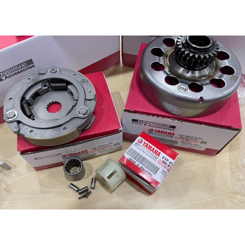 ORIGINAL FCC YAMAHA LC135 4S CLUTCH AUTO SET 3 IN 1(CLUTCH HOUSING