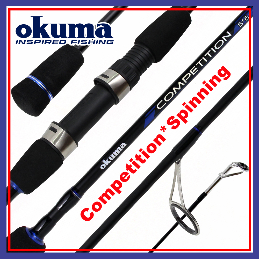 5'6ft - 9ft) Okuma Competition Spinning Fishing Rod Joran Pancing