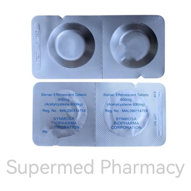 Stenac Effervescent Tablets 2's (Acetylcysteine 600mg) | Shopee Malaysia