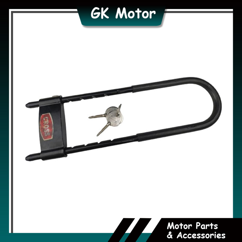 FORK LOCK SECURITY LOCK MOTORCYCLE MOTOSIKAL MOTOR KUNCI ULOCK U LOCK