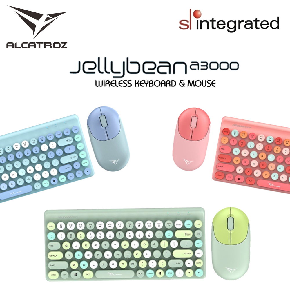 Alcatroz JellyBean A3000 DualMode Cute Keyboard Mouse Combo Shopee