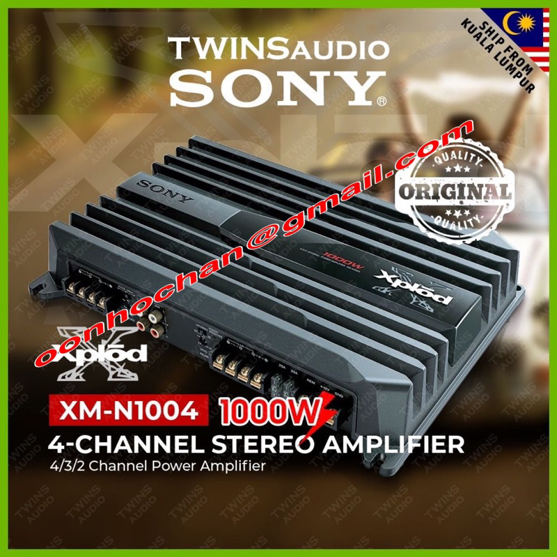 🔥LIMITED OFFER🔥 SONY XM-N1004 1000 WATTS 4 CHANNEL STEREO CAR AMPLIFIER