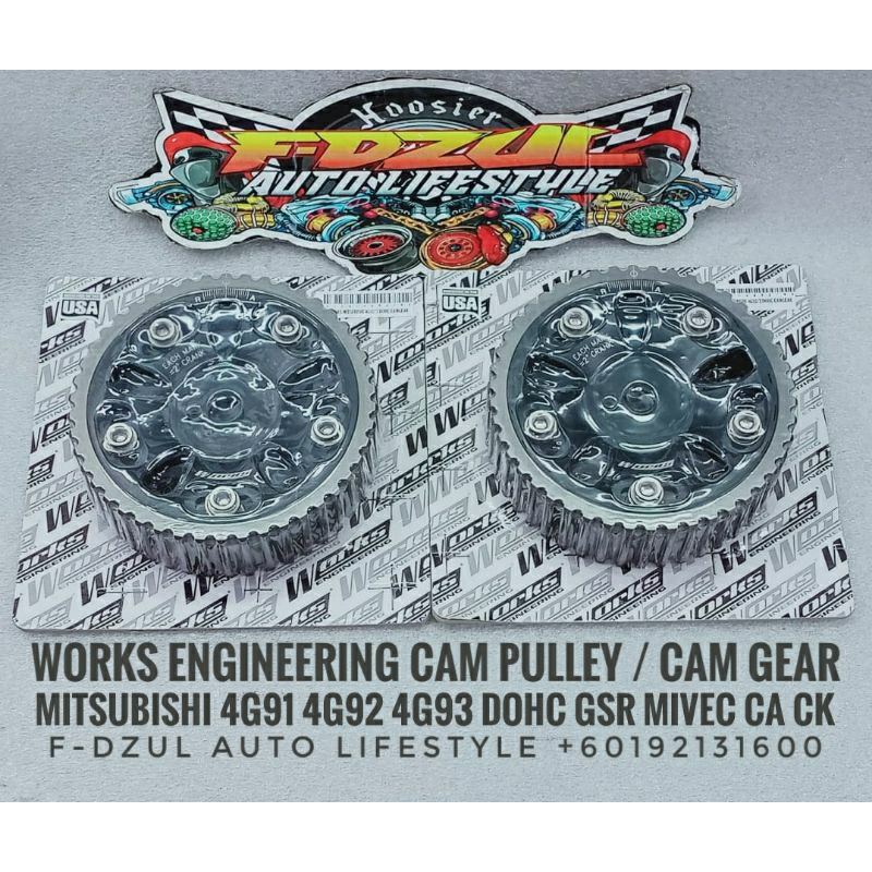 4G91 4G92 4G93 DOHC Works Engineering Adjustable Cam Pulley 100% ...