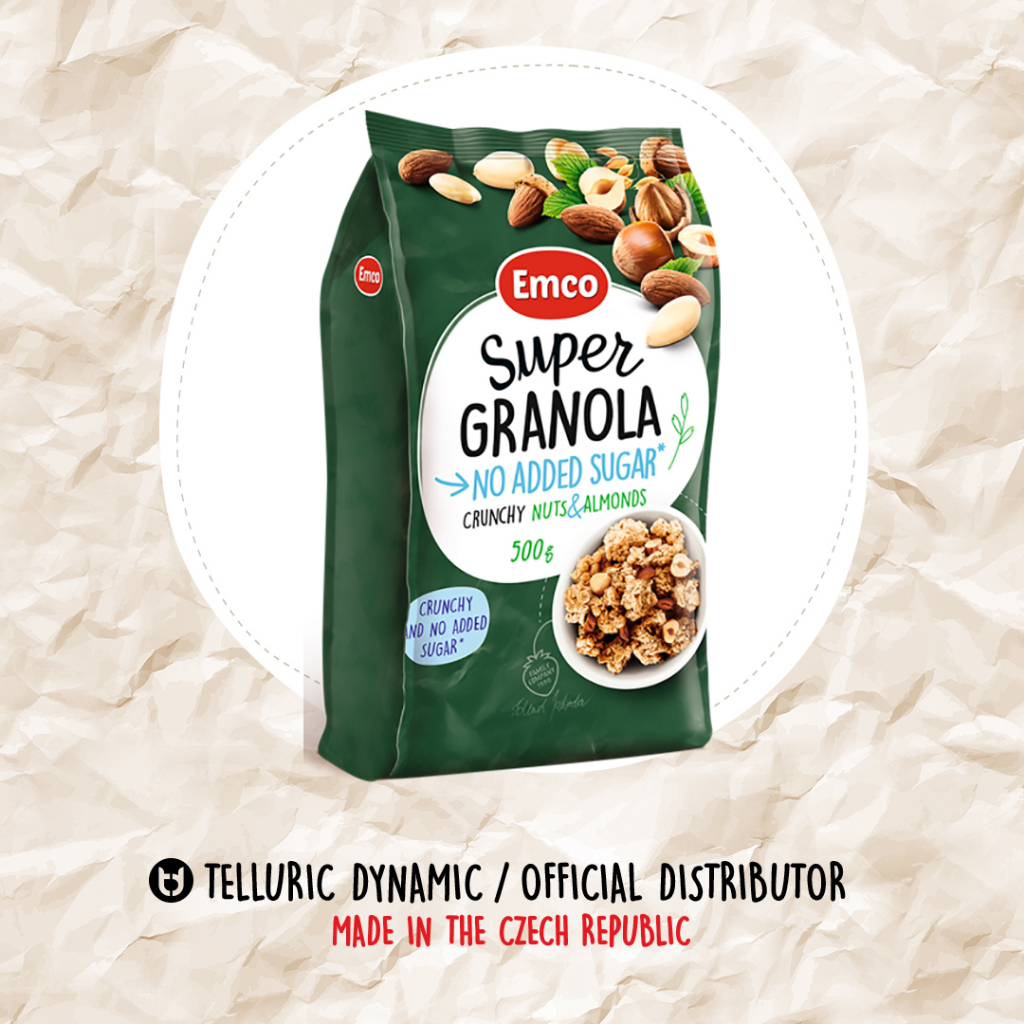 Emco Super Granola with Nuts and Almonds (NO ADDED SUGAR) 500gm (HALAL