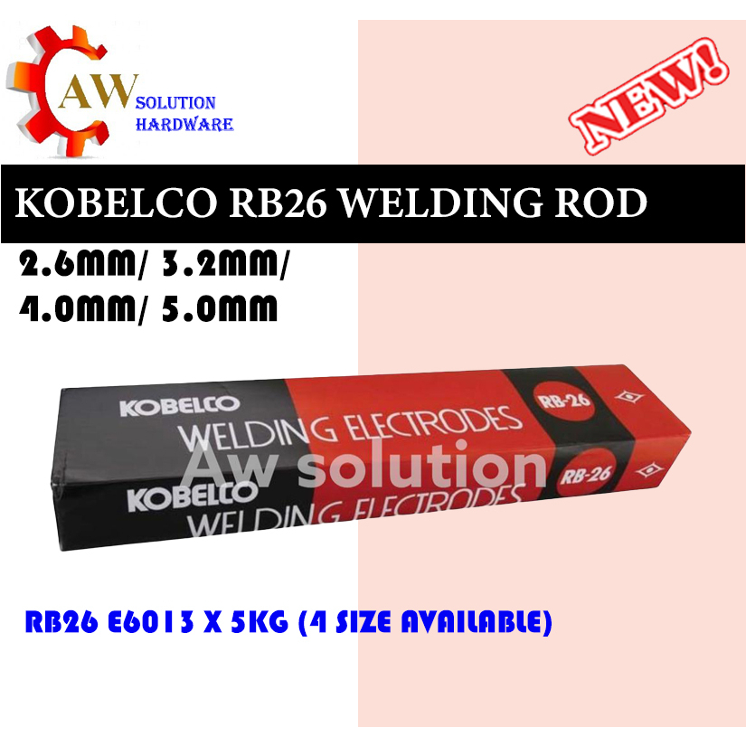 KOBELCO 2.6MM/3.2MM/4.0MM/5.0MM WELDING ELECTRODE/ WELDING ROD RB26 ...