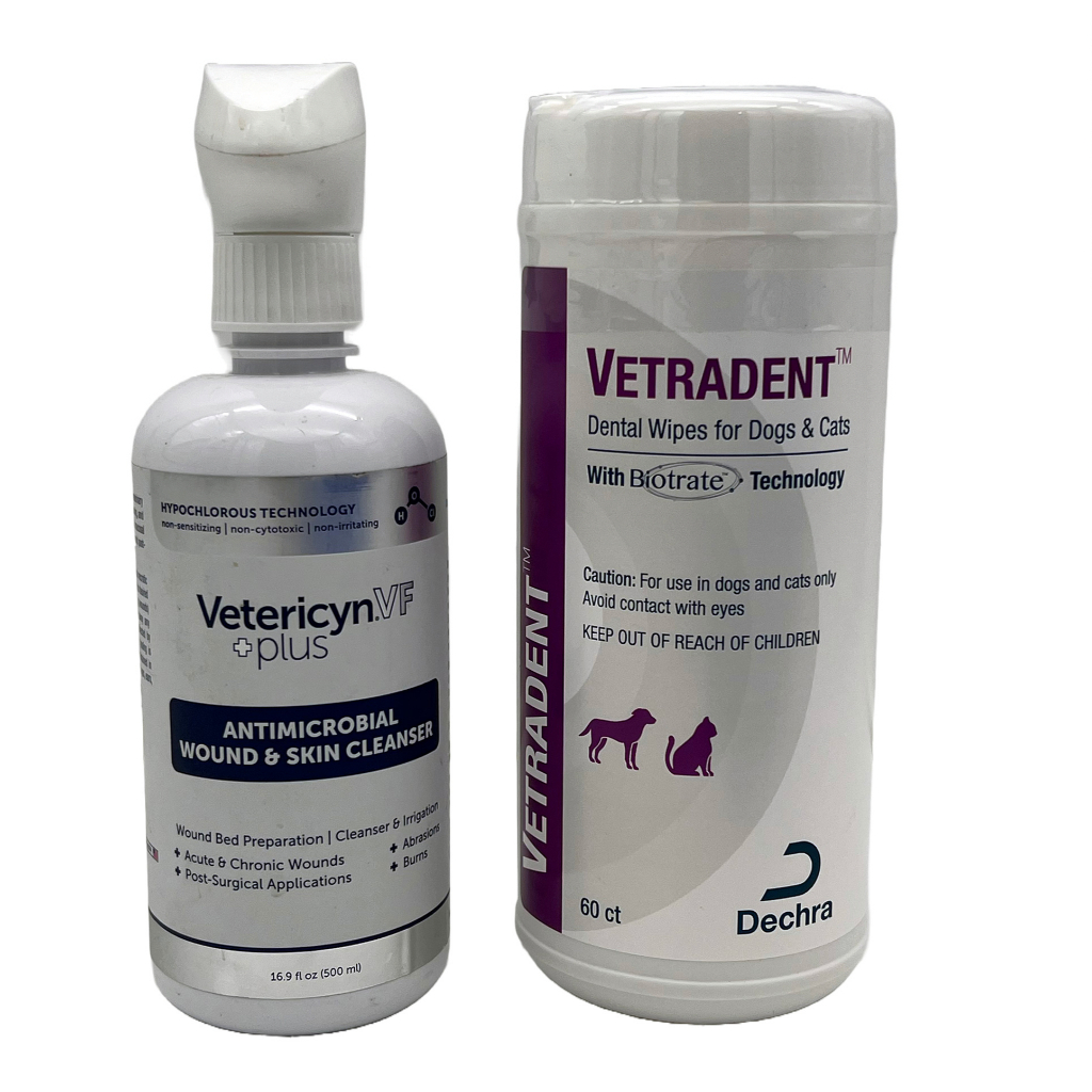 Dechra Vetradent Dental Wipes for Cats and Dogs Large 60 Wipes Reduce ...