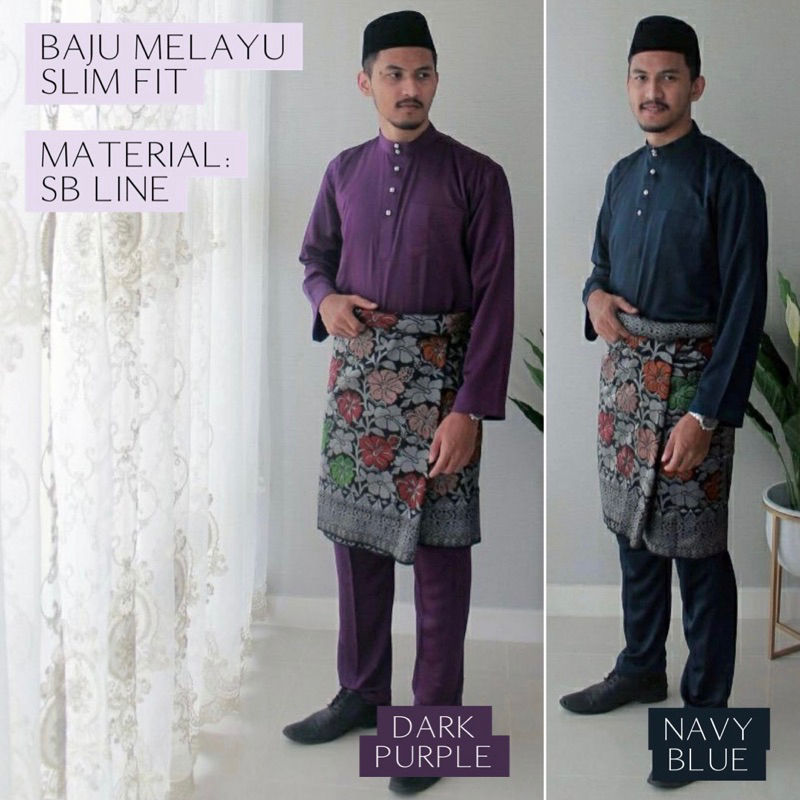 Baju Melayu Dewasa Slim Fit / Baju Melayu Cekak Musang Raya 2023 ...