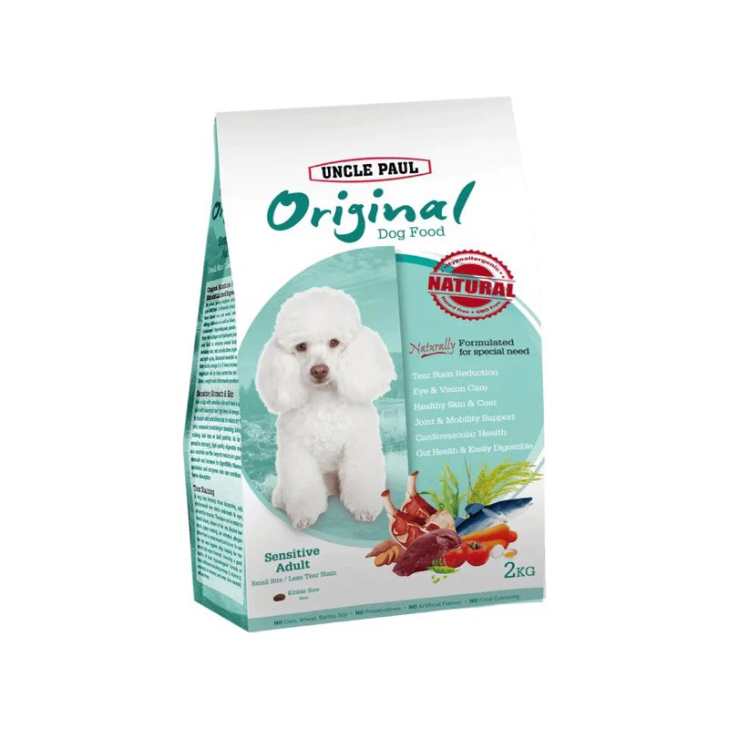 Uncle Paul Original Sensitive Adult/Senior - Indoor Dog Food 10KG