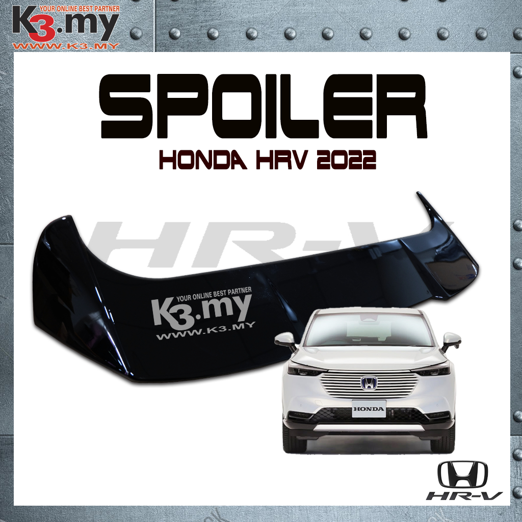 Honda HRV 2022 Rear Roof Trunk Spoiler Glossy Black | Shopee Malaysia