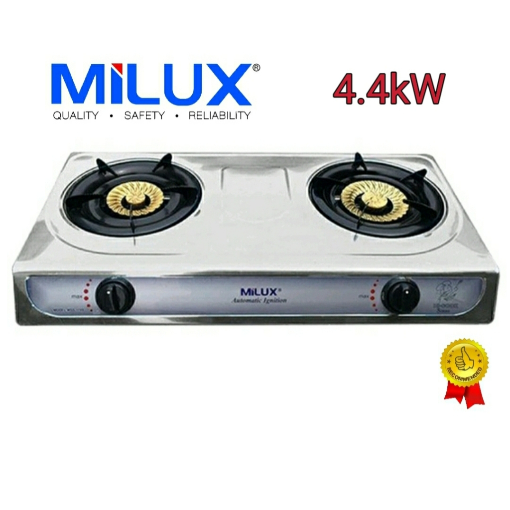 Milux MSS1199 Table Top 2 Burner Gas Stove / MSS1199 2 Burner Gas Cooker Shopee Malaysia