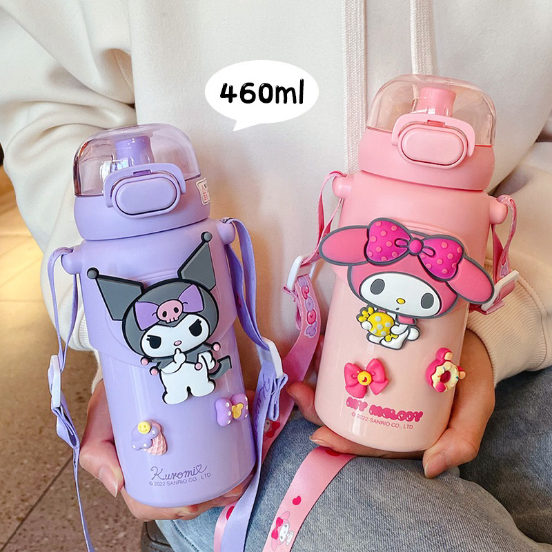 Sanrio Genuine Thermos Cup Cartoon Water Bottle Cute Children's Straw ...