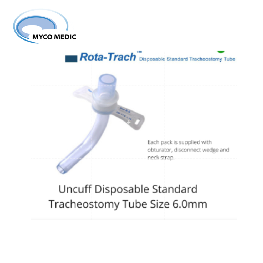 RotaTrach Uncuff Single Lumen Disposable Standard Tracheostomy
