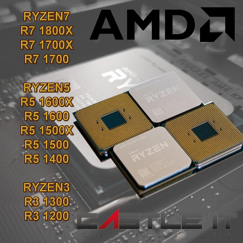 AMD RYZEN 7 5 3 R7 1800X 1700X 1700 R5 1600X 1600 1500X 1400 R3 1300 1200 AM4 Processor Preorder PRE ORDER USED