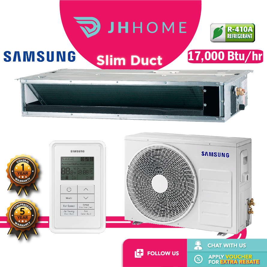 Samsung 17,000 Btu/hr Inverter R410a Ceiling Ducted Air Conditioner ...