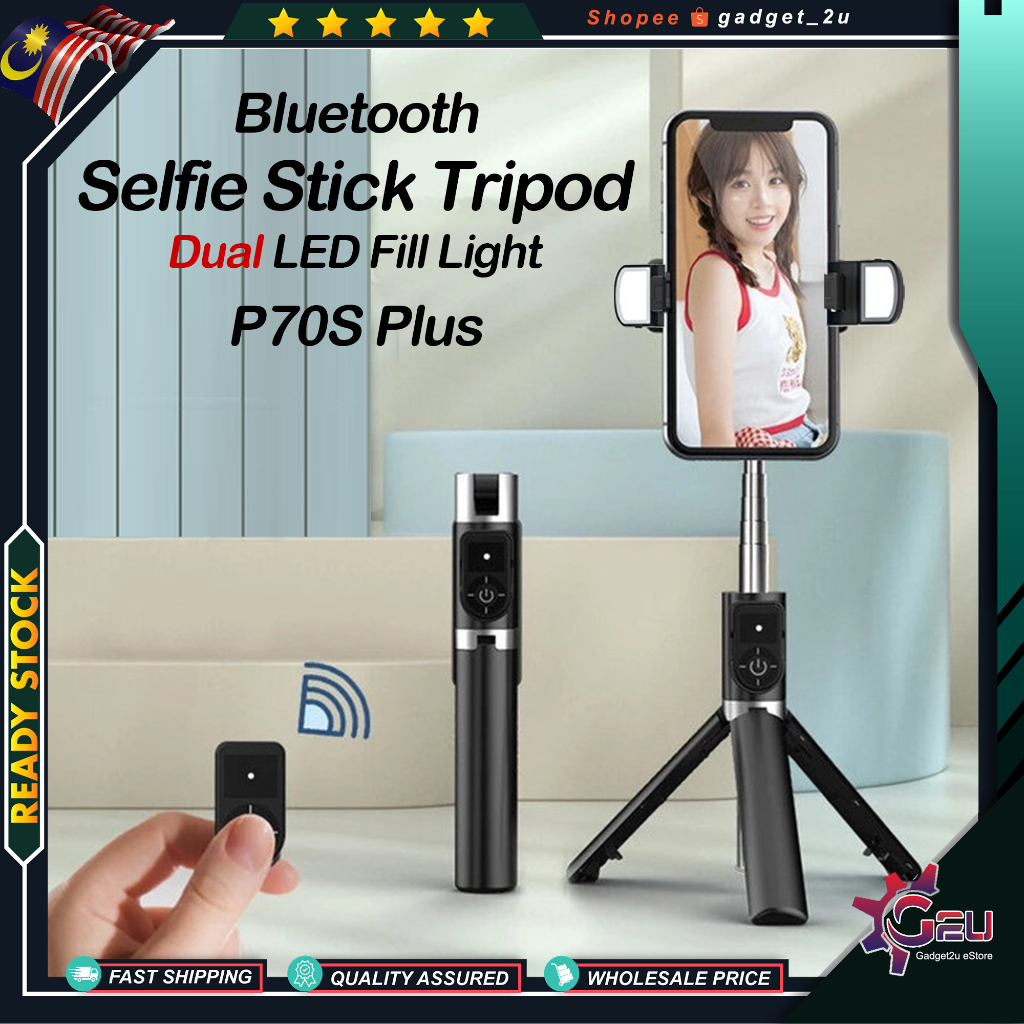 Bluetooth Selfie Stick Tripod Q07, XT02S,P70S Plus Wireless Control,Bluetooth Monopod with