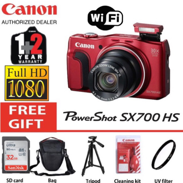 Canon Powershot Sx700 Hs Digital Camera (Renewed) - 16.1MP, 30x