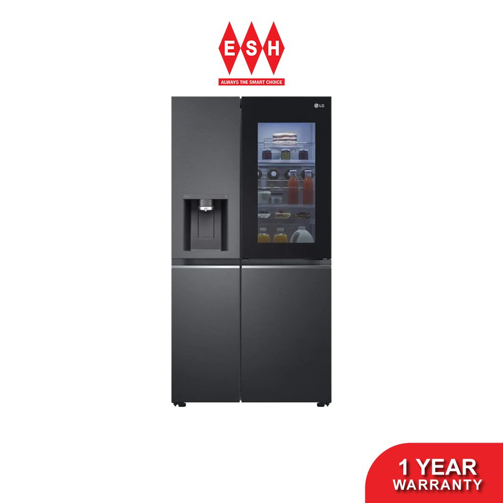 LG SidebySide with InstaView & DoorinDoor in Matte Black Finish