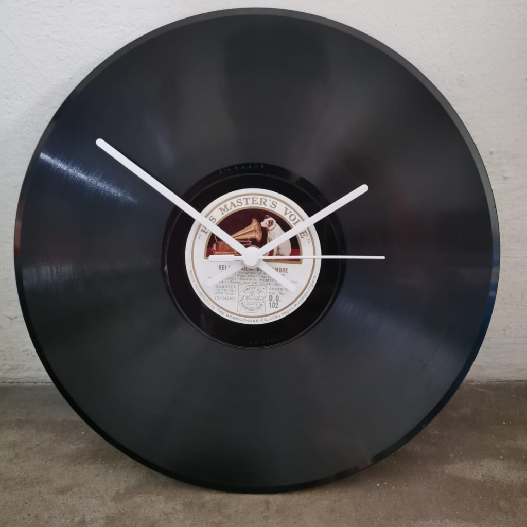 Wall Clock Design Shellac Record Jam Dinding Reka Bentuk Piring Batu ...