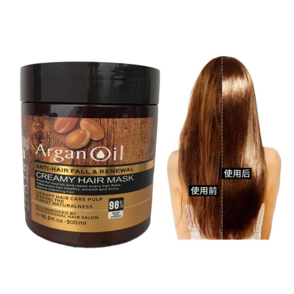 Keratin Moisturizing & Smoothing Creamy Hair Mask Argan Oil SPA Hair ...