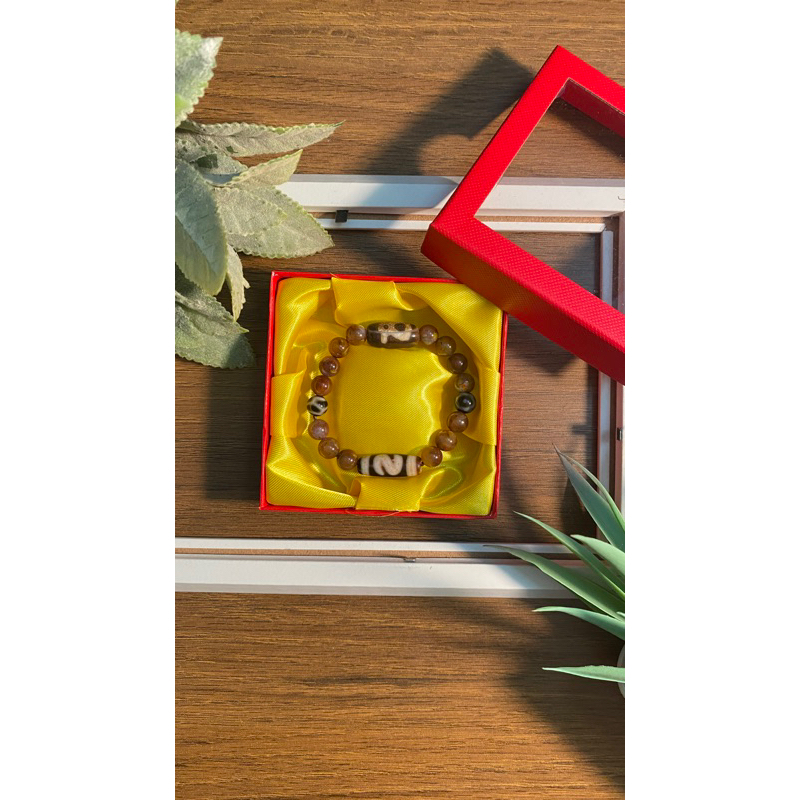 ⚡️Ready Stock⚡️财神/ S Hook 天珠 Kubera Tibetan / S Hook Dzi Beads Shopee
