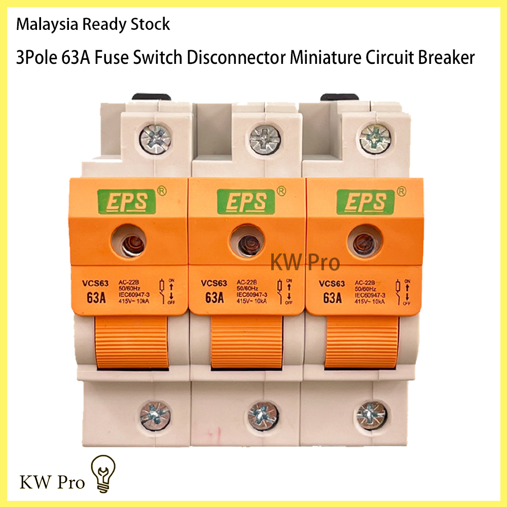 Main Switch 3Pole 63A Fuse Switch Disconnector Miniature Circuit