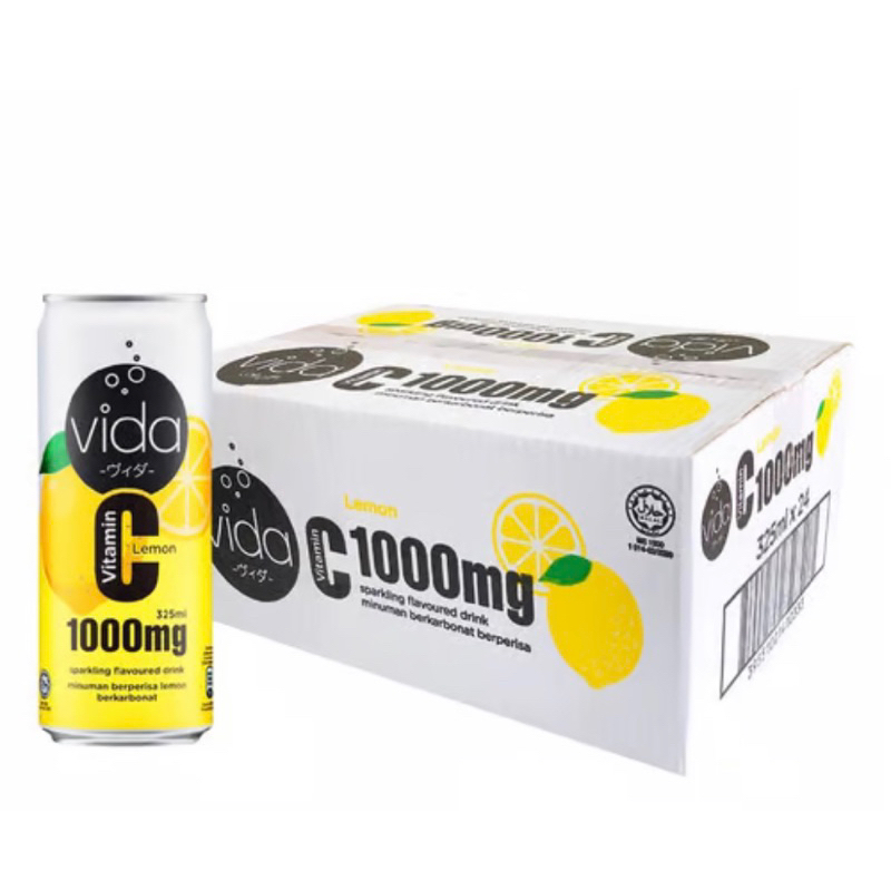 Vida Vitamin C 1000mg Lemon(24x325ml) Shopee Malaysia