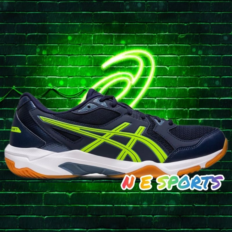 ASICS GEL ROCKET 10 NEW INDOOR SPORTS BADMINTON VOLLEYBALL SHOES 1071A054 408 BLUE Shopee Malaysia