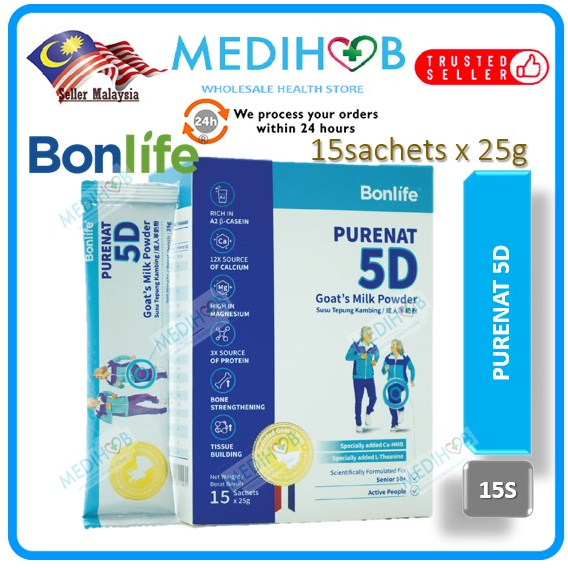 Bonlife Purenat 5D Senior Goat's Milk Powder Reduce Joint Pain
